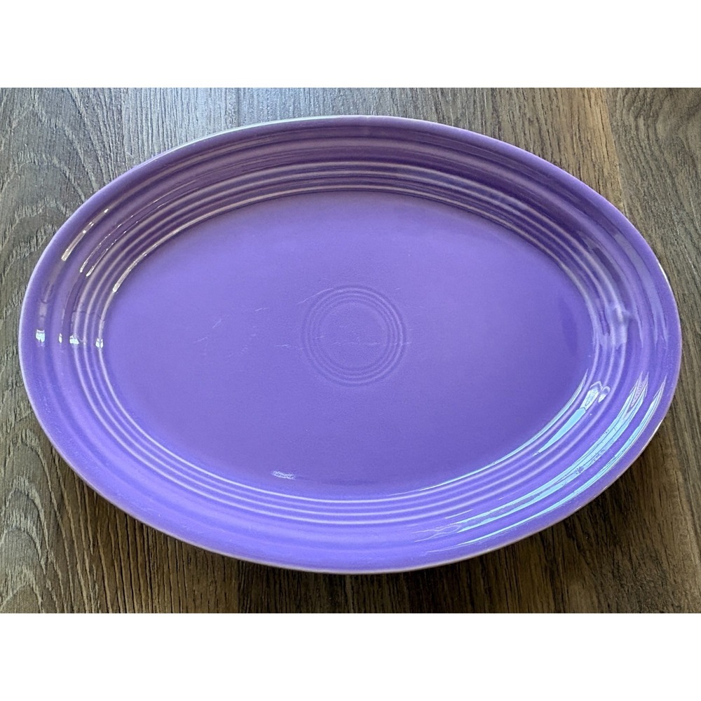 FIESTA LILAC LARGE OVAL‎ PLATTER 9 5/8 in. 1995 Homer Laughlin Rare Color
